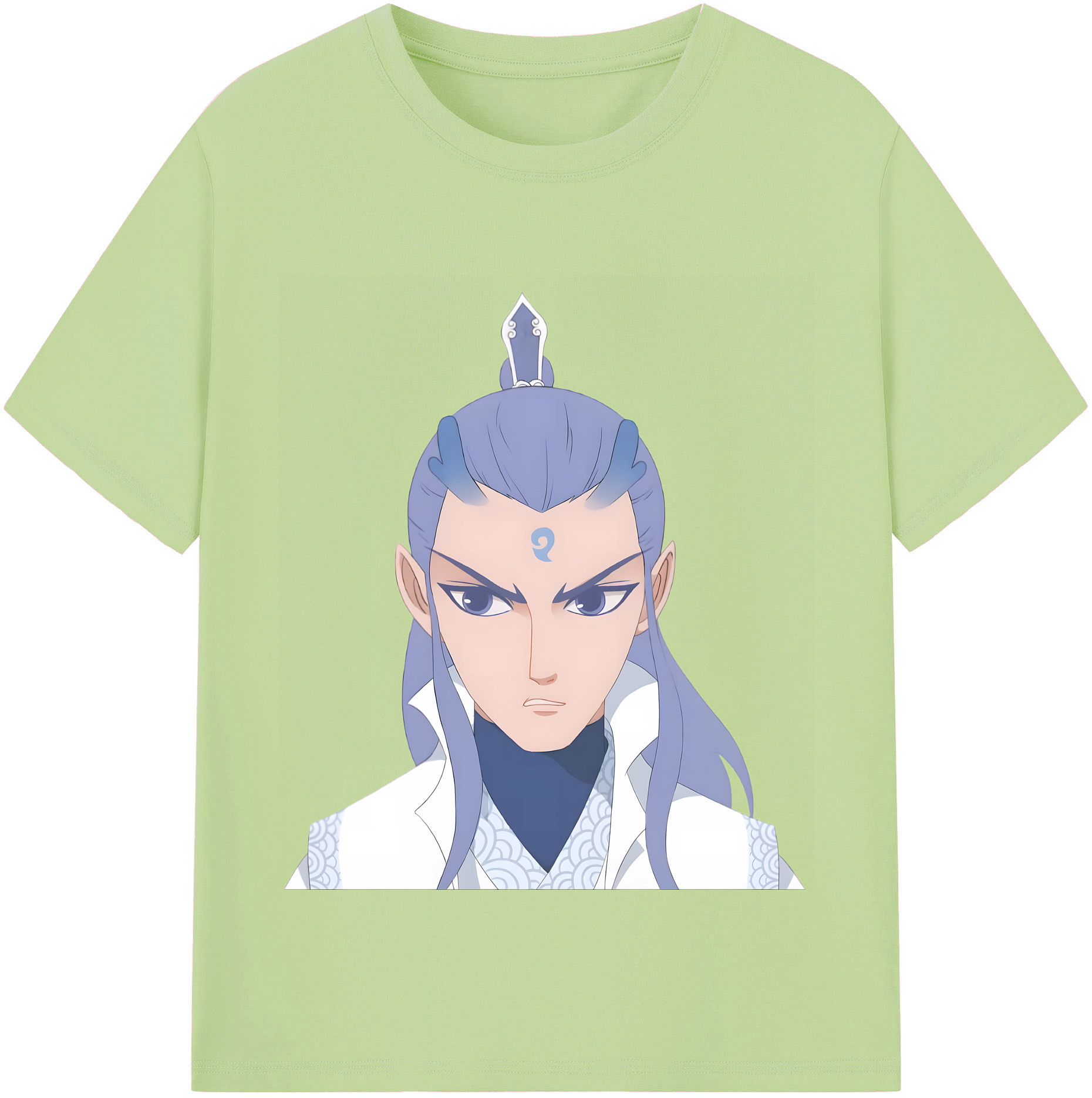 （画像用） Ne Zha 2 ナタ 魔童の大暴れ 綿100％半袖Tシャツ（フロントプリント）